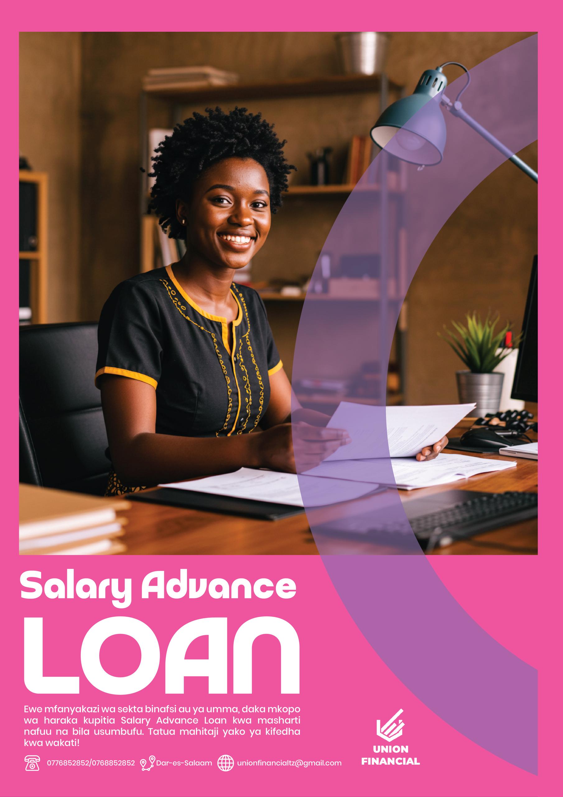Union Financial Salary Advance Loan poster