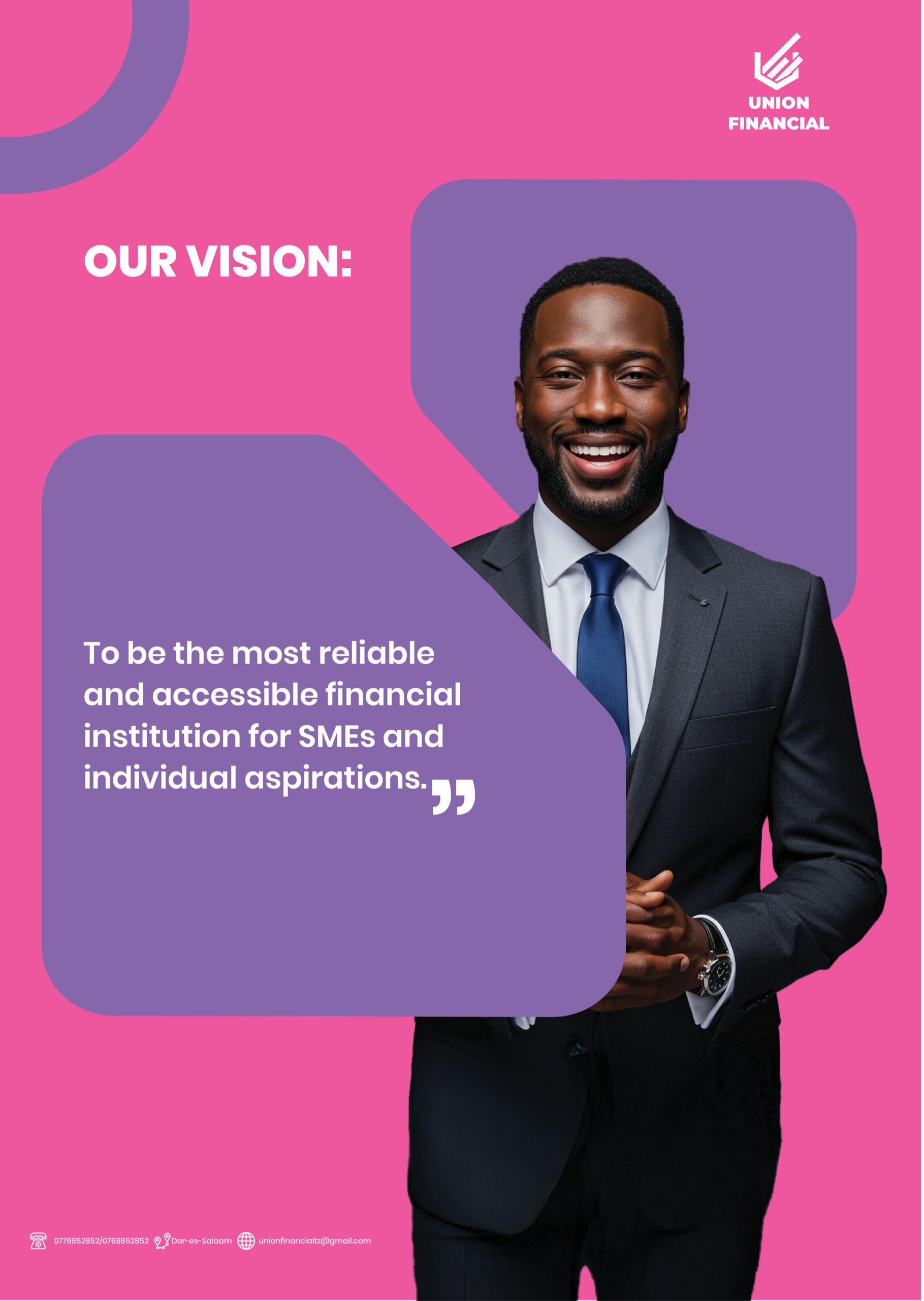 Union Financial vision poster